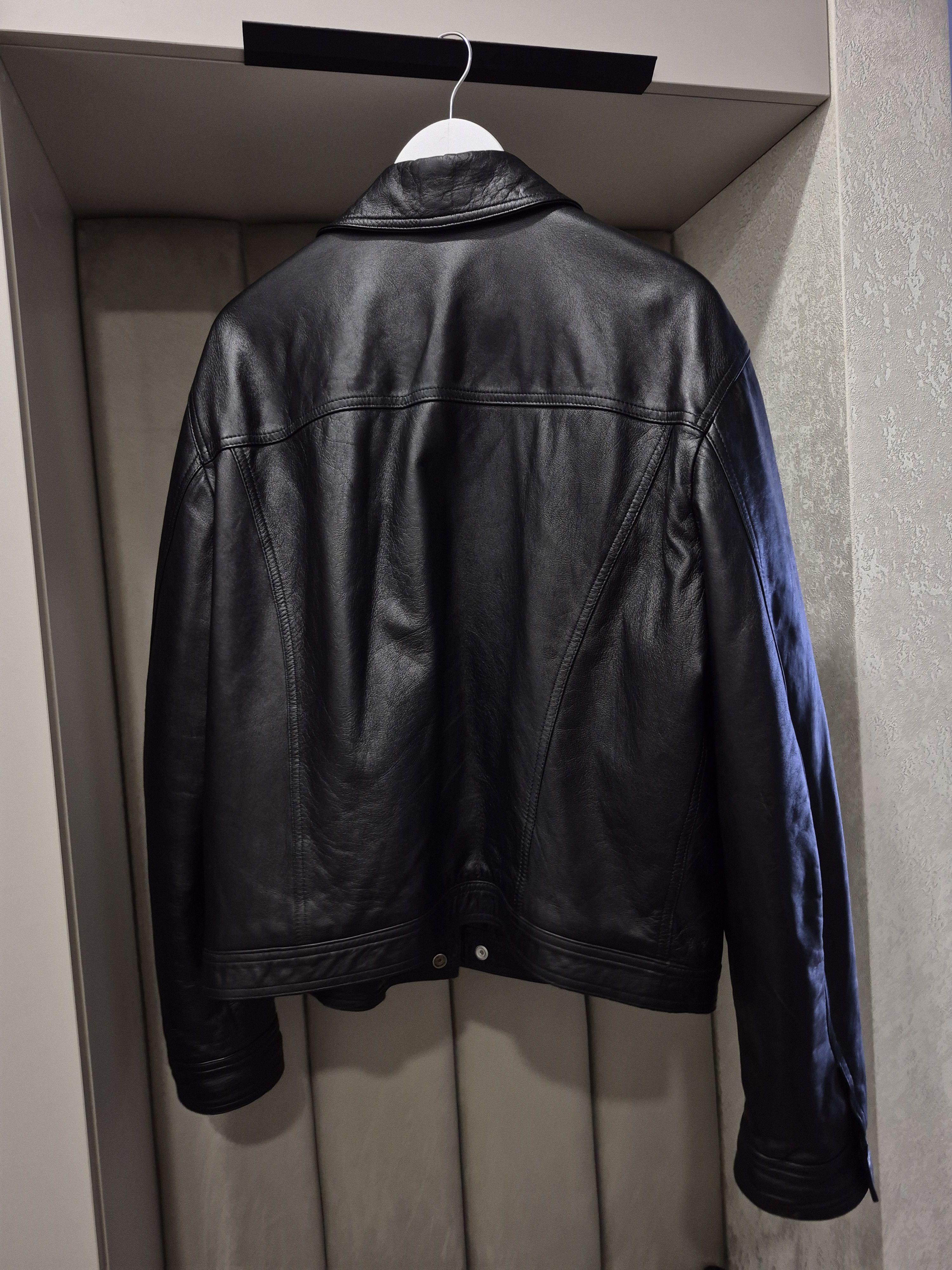 Versace Versace men leather trucker style jacket Size US XL / EU 56 / 4 - 6 Thumbnail