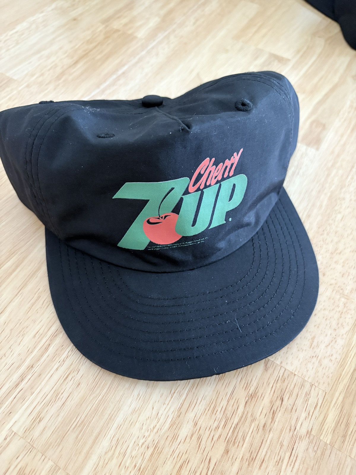 Vintage Cherry 7Up Nylon Trucker Hat (Repro) Size ONE SIZE - 2 Thumbnail
