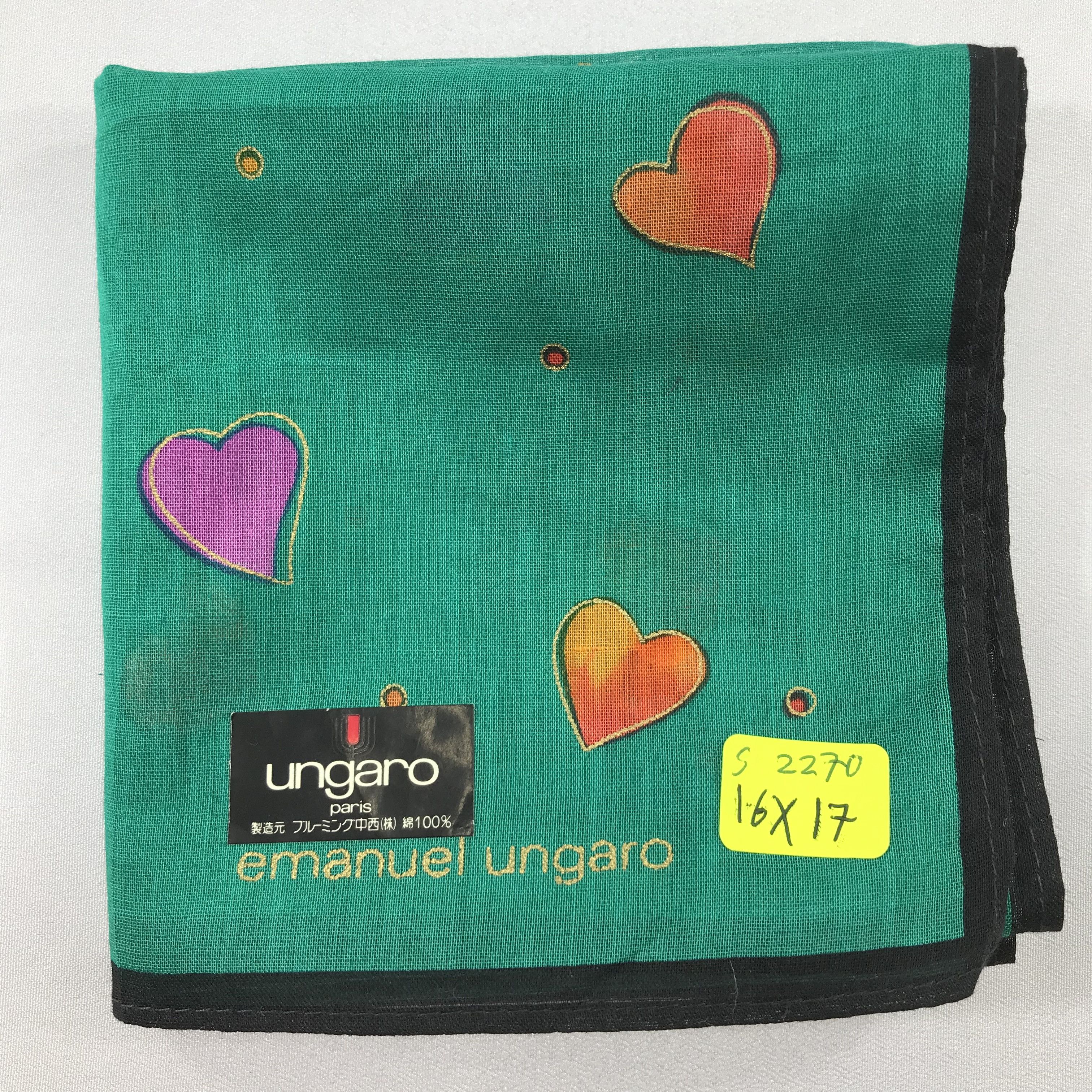 Emanuel Ungaro × Vintage Ungaro Bandana / Handkerchief / Neckerchief - S2270 Size ONE SIZE - 5 Thumbnail