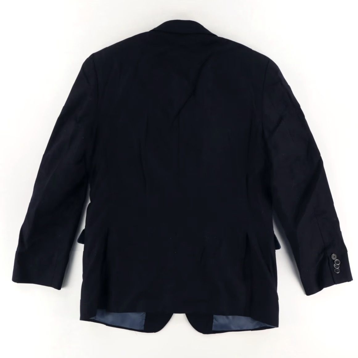 Saks Fifth Avenue Saks Fifth Avenue Super 120s Loro Piana Blazer Hopsack Navy Jacket Mens 42R Size 42R - 3 Thumbnail