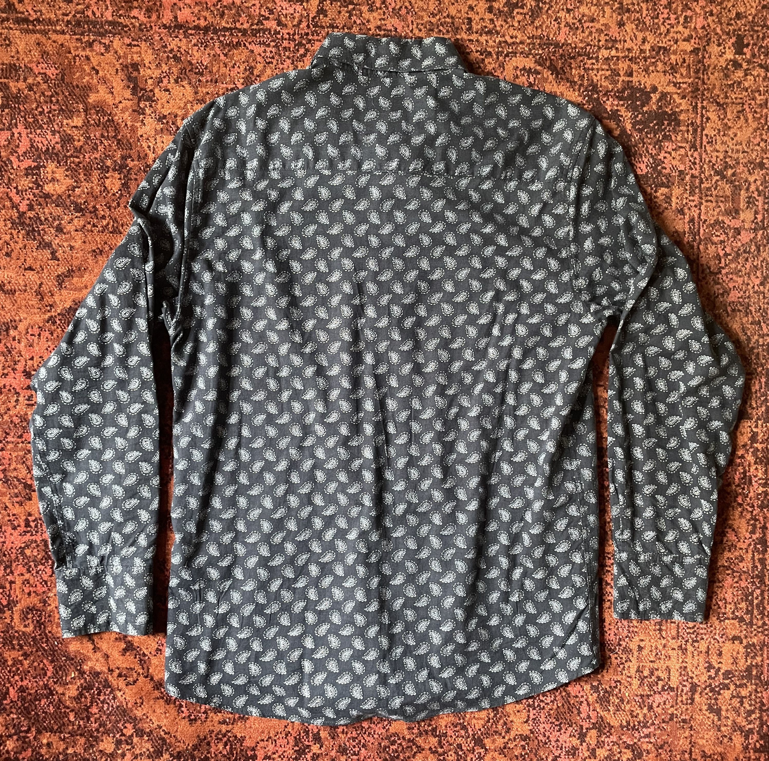 Roar Roar paisley-print navy button-down men's shirt Size US L / EU 52-54 / 3 - 9 Thumbnail