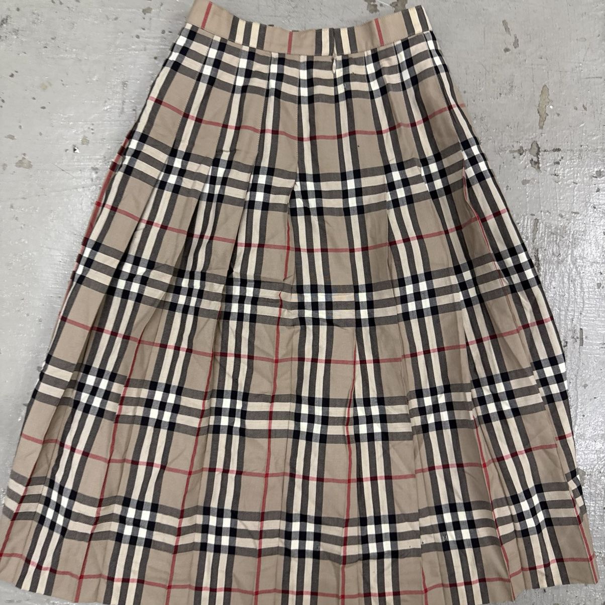 Burberry Vintage 90's Burberrys Nova Check Skirt Size 22" - 2 Thumbnail