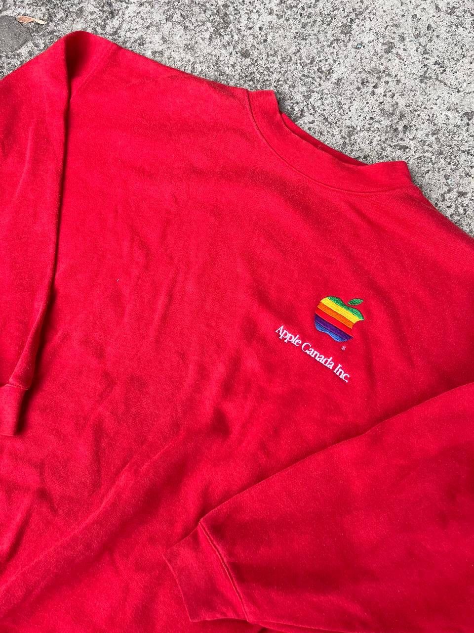 Apple × Vintage Vintage 1990s Apple Computer Sweatshirt Crewneck Rainbow Size US L / EU 52-54 / 3 - 3 Thumbnail