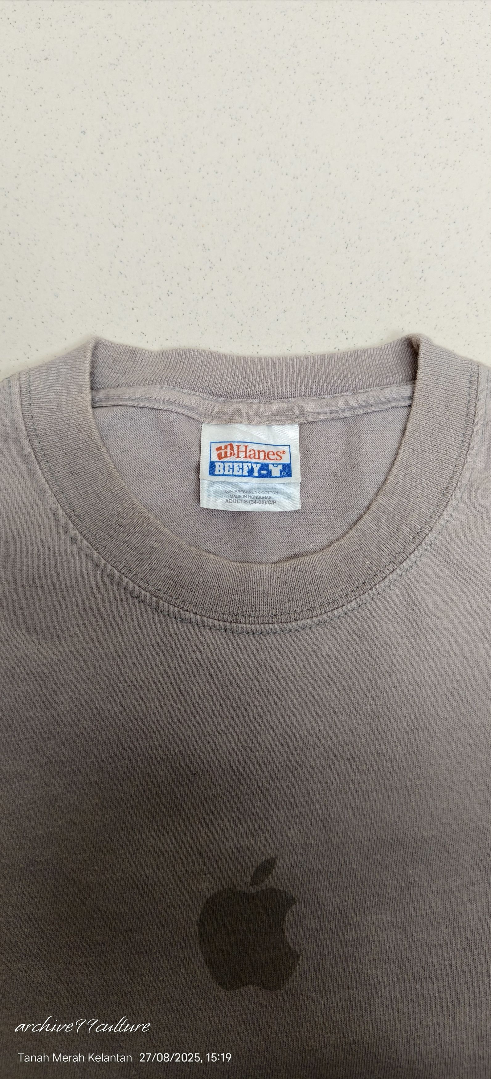 Apple Vintage 90's Apple center logo's earth tone tee Size US S / EU 44-46 / 1 - 13 Thumbnail