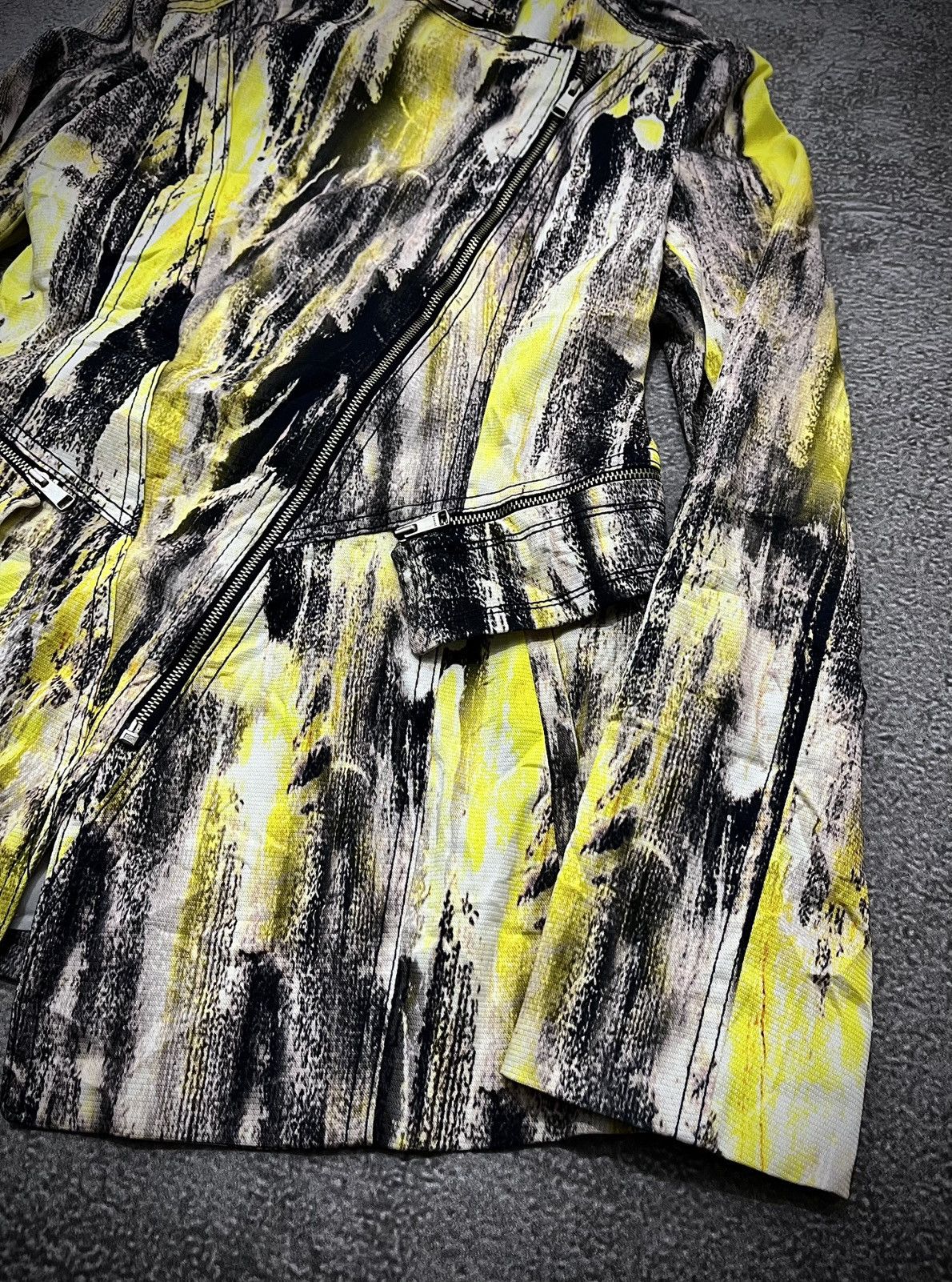 Japanese Brand Japanese Joinus Asymmetrical Abrstract Printed Jacket Size US M / EU 48-50 / 2 - 3 Thumbnail