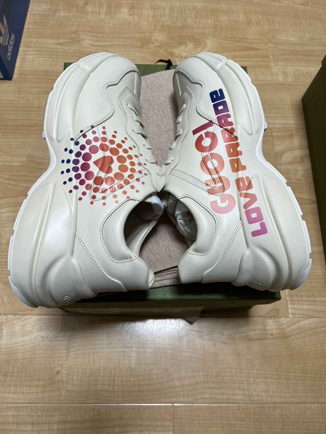 Gucci Pablo Delcielo x Gucci Rhyton 'Love Parade' 703810 Size US 11 / EU 44 - 1 Thumbnail