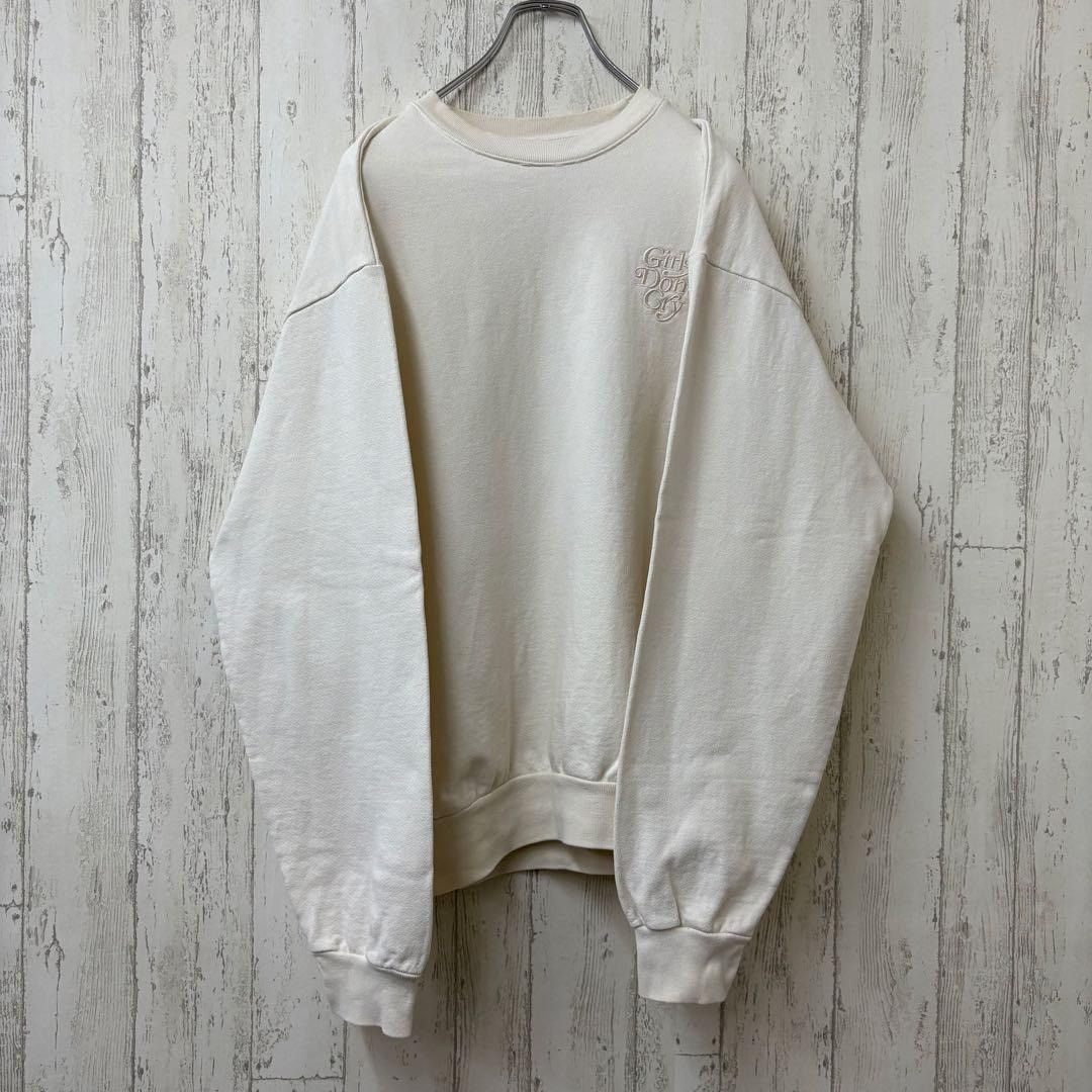 Girls Don't Cry Sweatshirt White Size M