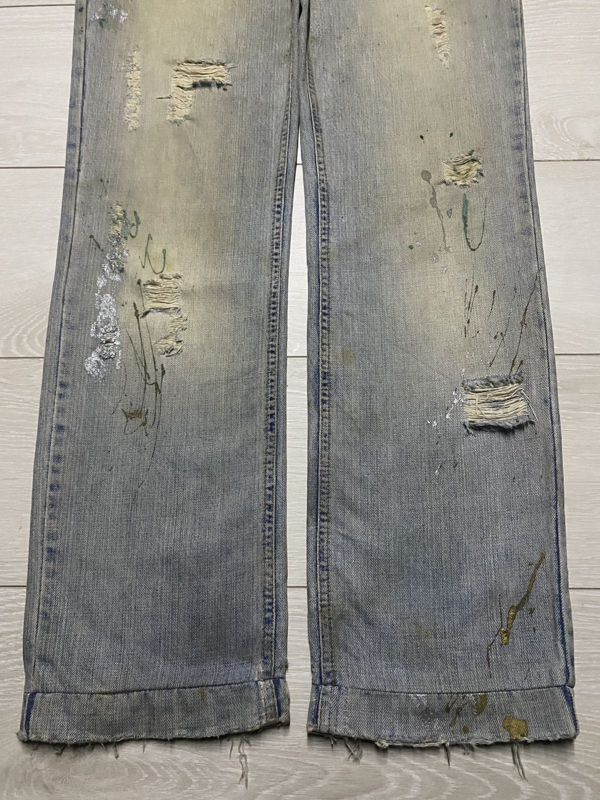 Dolce & Gabbana Dolce & Gabbana Mud Wash Paints Splatter Distressed Jeans Size US 34 / EU 50 - 5 Thumbnail
