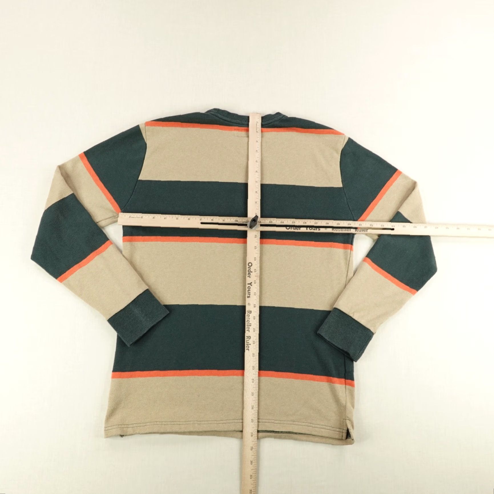 Roark Roark Sweatshirt Men Medium Green Beige Stripes Crewneck Pullover Sweater Bering Size US M / EU 48-50 / 2 - 7 Thumbnail