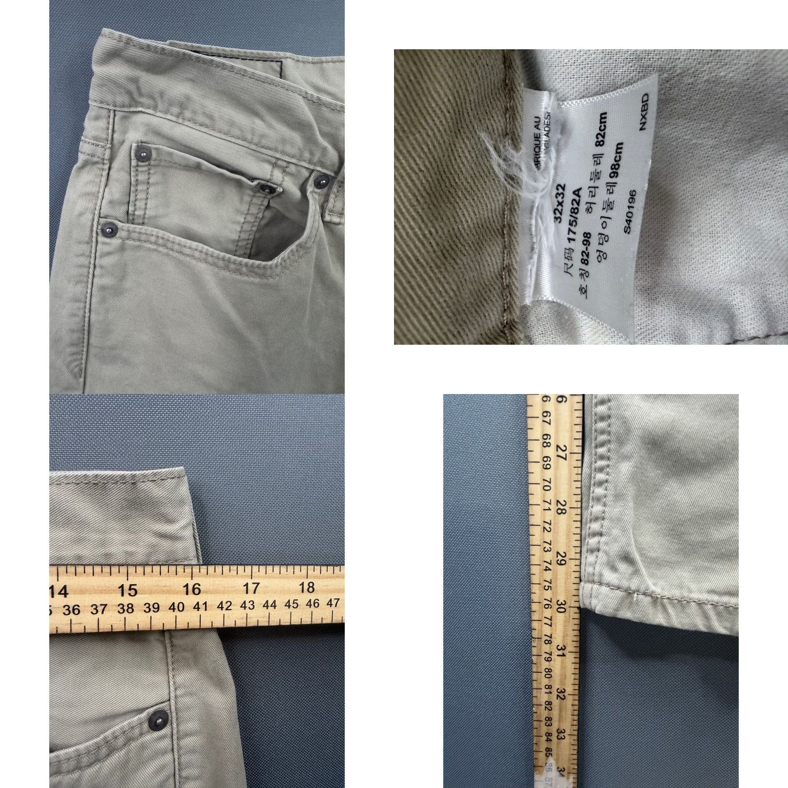 Levi's Levi's 514 Straight Fit Pants Mens Tan Khaki Cotton Twill 32x30 Size US 32 / EU 48 - 8 Thumbnail