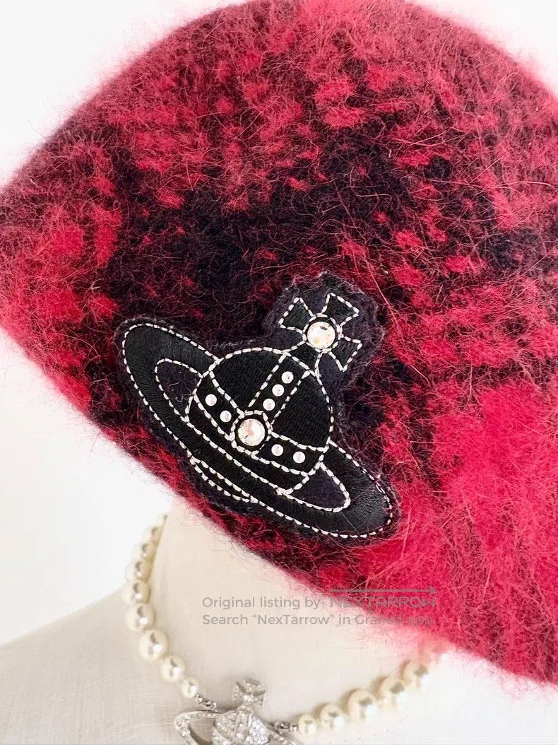 Vivienne Westwood Vivienne Westwood Black and red plaid large Saturn embroid Size ONE SIZE - 2 Thumbnail
