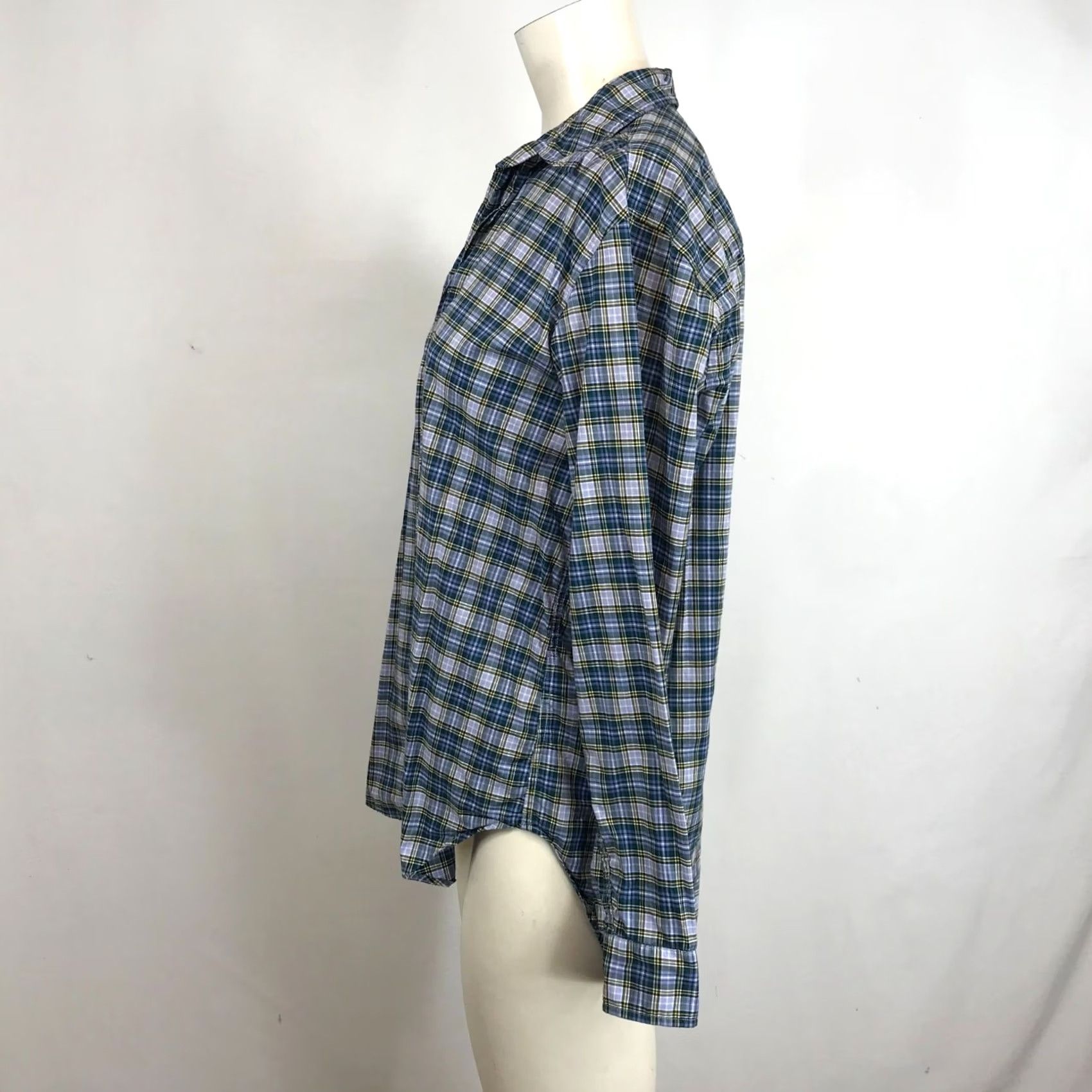 Frank & Eileen FRANK & EILEEN Shirt Womens M Blue Plaid Long Sleeve Button Up Cotton Top Button-Up Casual Spring Fall Summer Womens Size M / US 6-8 / IT 42-44 - 6 Thumbnail