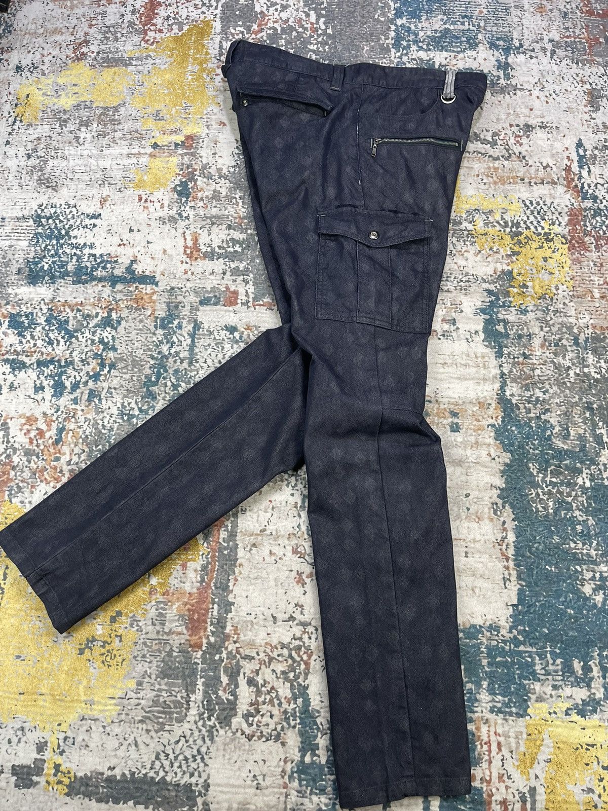 semanticdesign Semantic Design Diamond Checked Multi Pocket Bush Pants Size US 33 - 3 Thumbnail