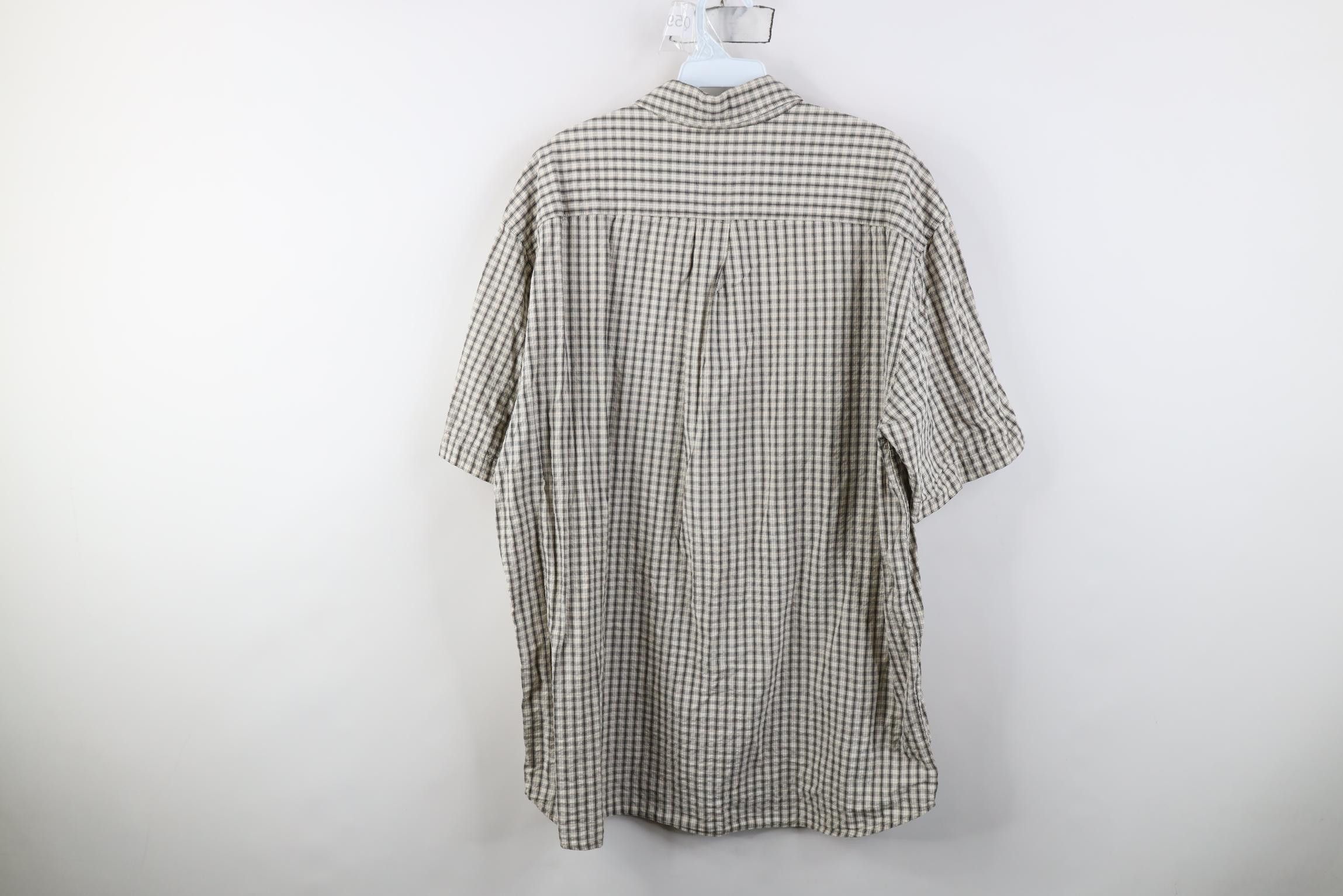 Eddie Bauer Vintage 90s Eddie Bauer Seersucker Short Sleeve Button Shirt Size US L / EU 52-54 / 3 - 9 Thumbnail