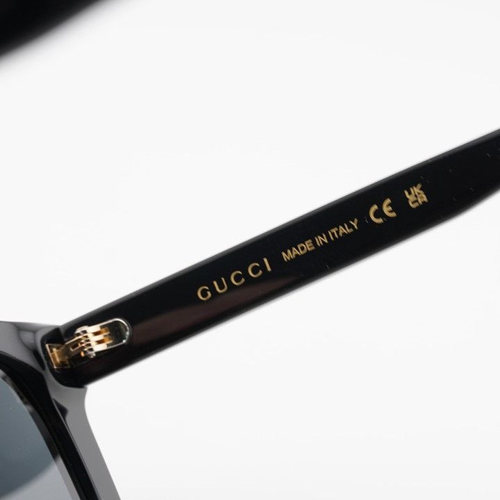 Gucci Gucci GG1317SA 001 Sunglasses Black Square Frame, Grey Size ONE SIZE - 7 Thumbnail