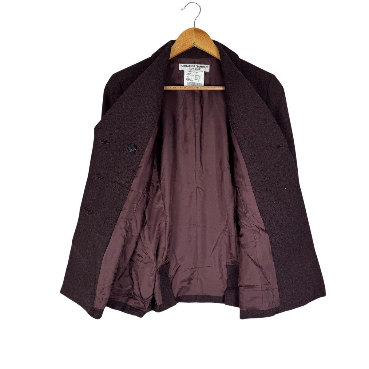 Katharine Hamnett London ☀️KATHARINE HAMNETT LONDON DOUBLE BREASTED BLAZER COAT Size M / US 6-8 / IT 42-44 - 8 Thumbnail