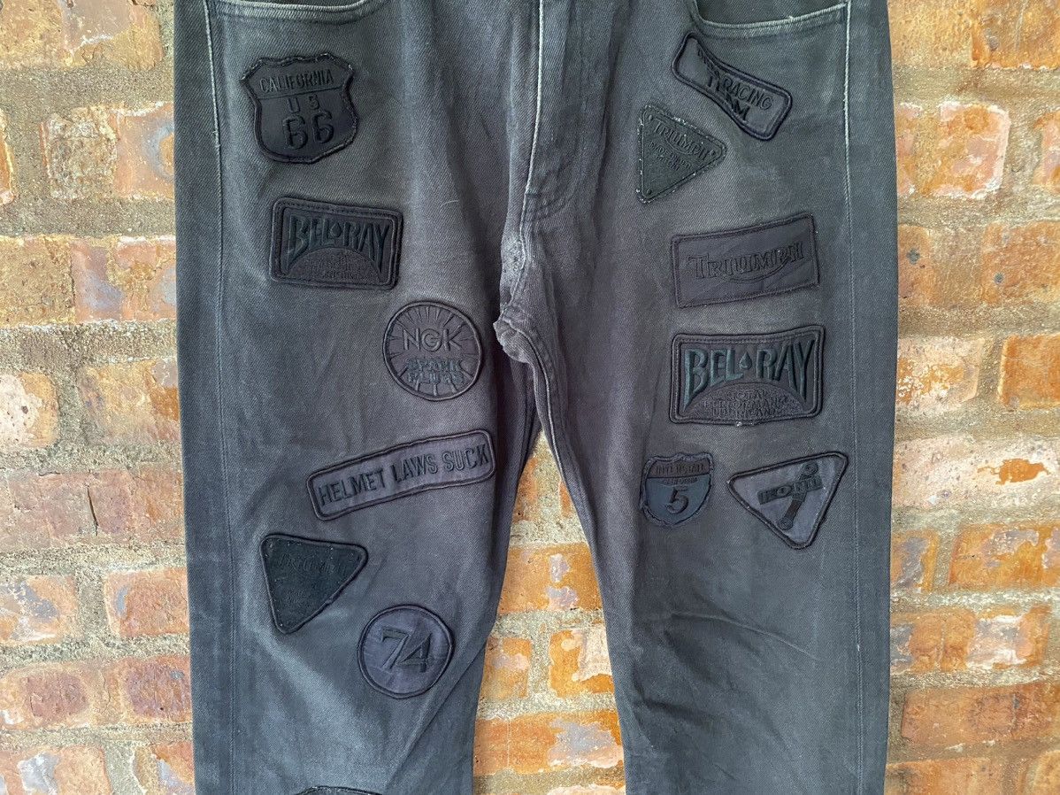 Comme des Garcons Homme Plus 2002 Junya Watanabe "Motorcycle Patch" denim Size US 33 - 4 Thumbnail