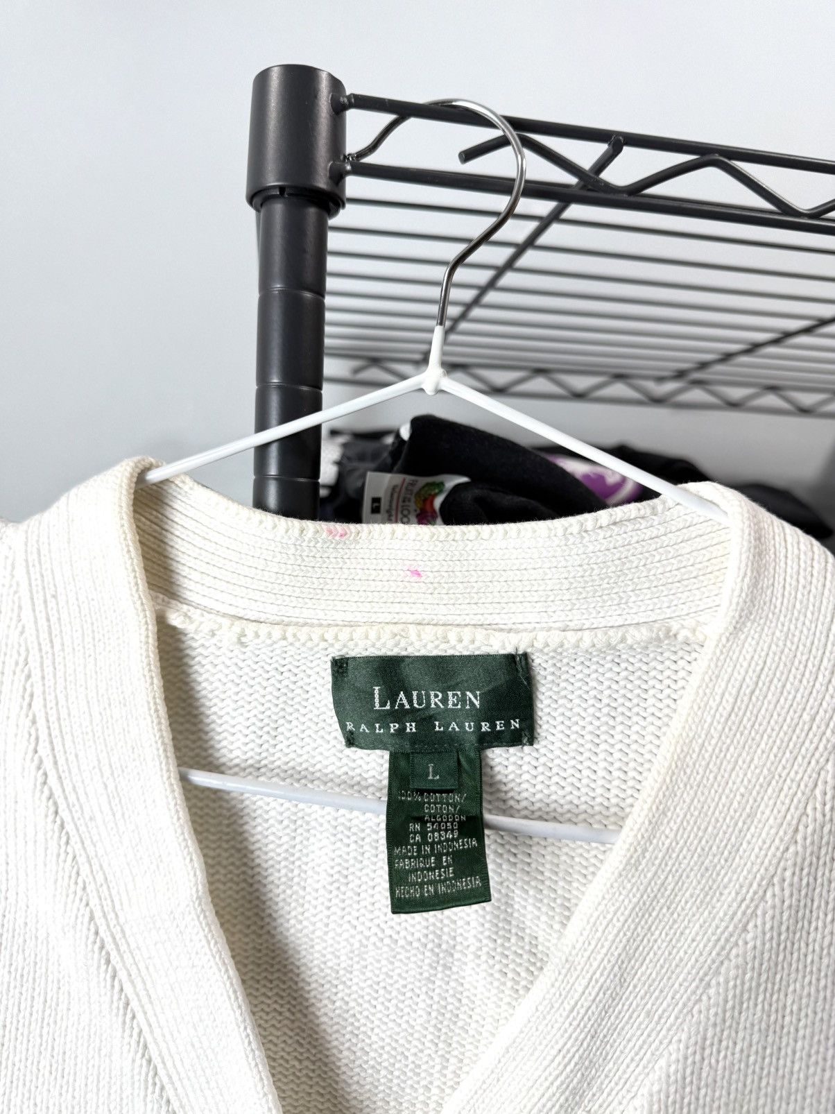 Lauren Ralph Lauren Lauren Ralph Lauren Vintage Sweater Cardigan Size L / US 10 / IT 46 - 3 Thumbnail