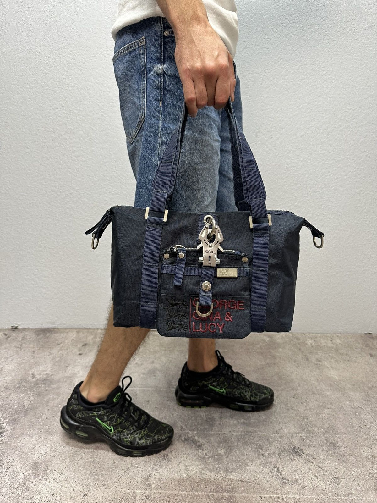 Japanese Brand Vintage GGL Bag Nylon George Gina & Lucy Rare Avant Garde Size ONE SIZE - 8 Thumbnail