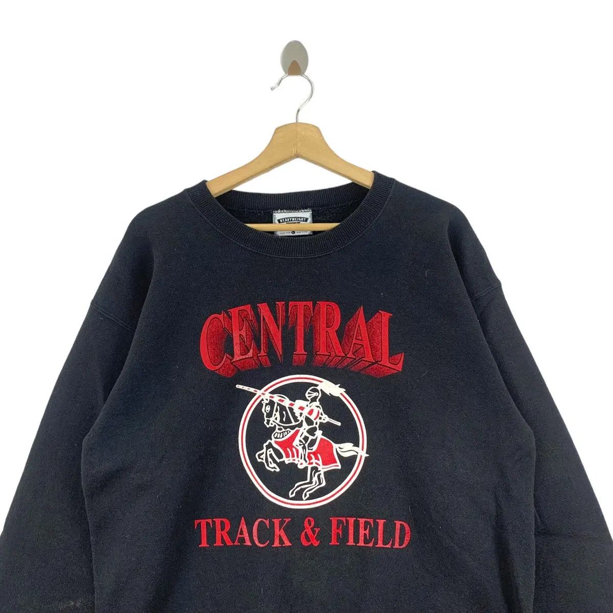 Lee Vintage 90’ LEE CENTRAL TRACK & FIELD Horse Sweatshirt Size L / US 10 / IT 46 - 2 Thumbnail
