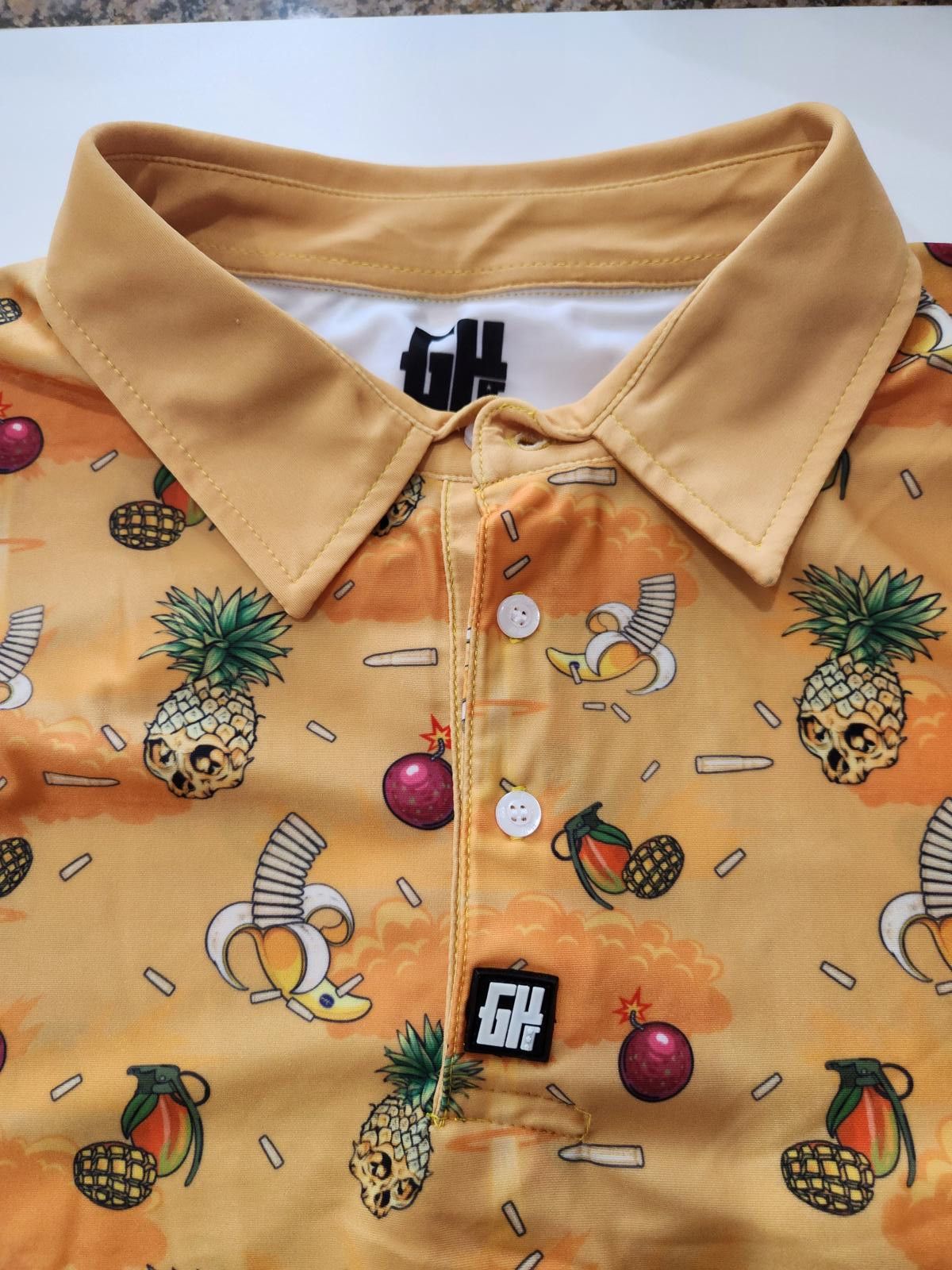 Other Greater Half Polo Shirt Golf, Performance XL tropical fruit Size US XL / EU 56 / 4 - 5 Thumbnail