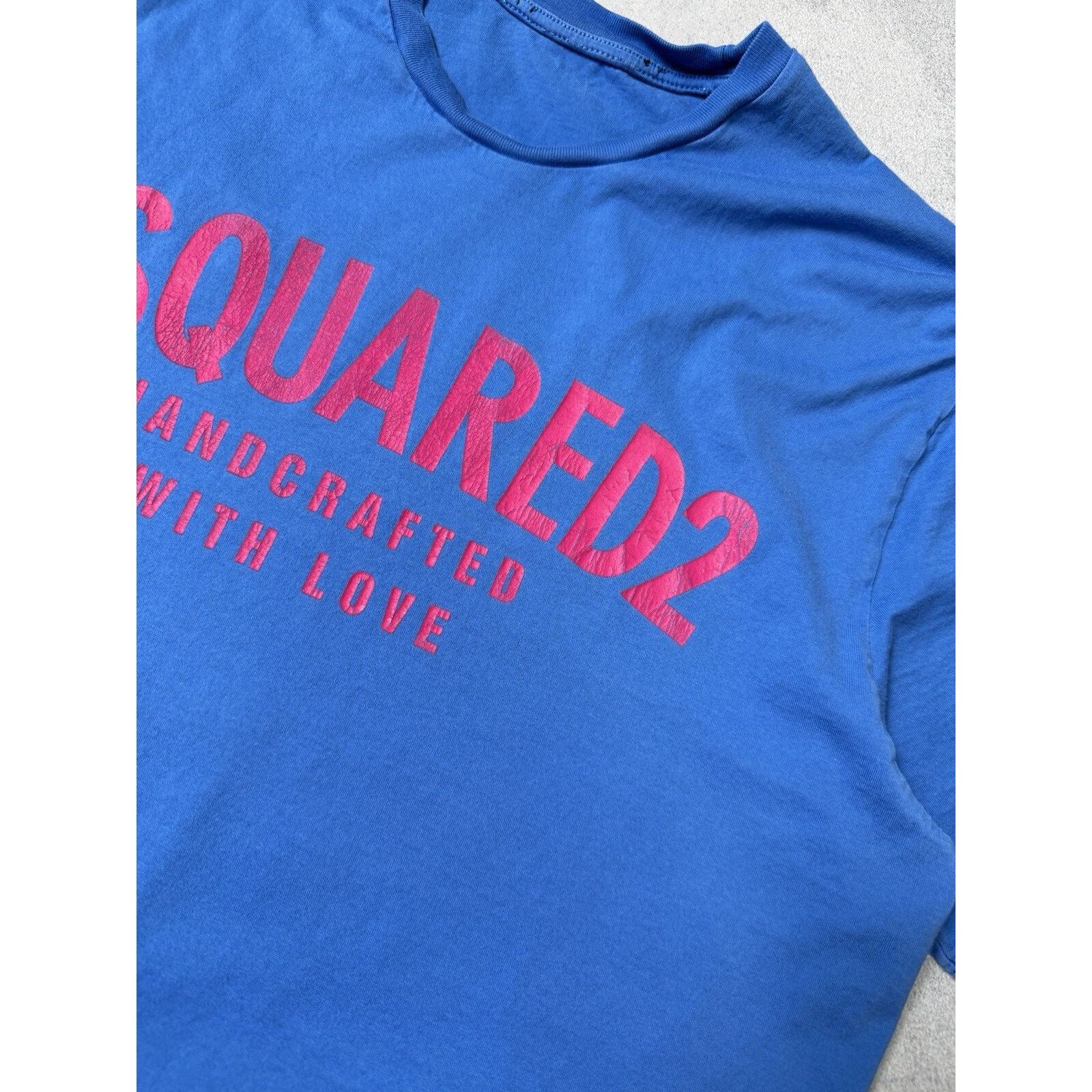Dsquared2 Dsquared2 Big Logo Shirt Blue/Pink Size L Men Size US L / EU 52-54 / 3 - 8 Thumbnail