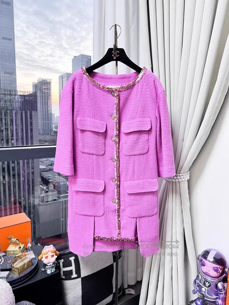 Chanel Chanel Sequin stitching glazed buckle coarse tweed medium Size XS / US 0-2 / IT 36-38 - 1 Thumbnail