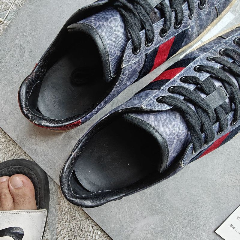 Gucci Gucci Retro Canvas Leather Athletic Sneakers Size US 7.5 / EU 40-41 - 4 Thumbnail