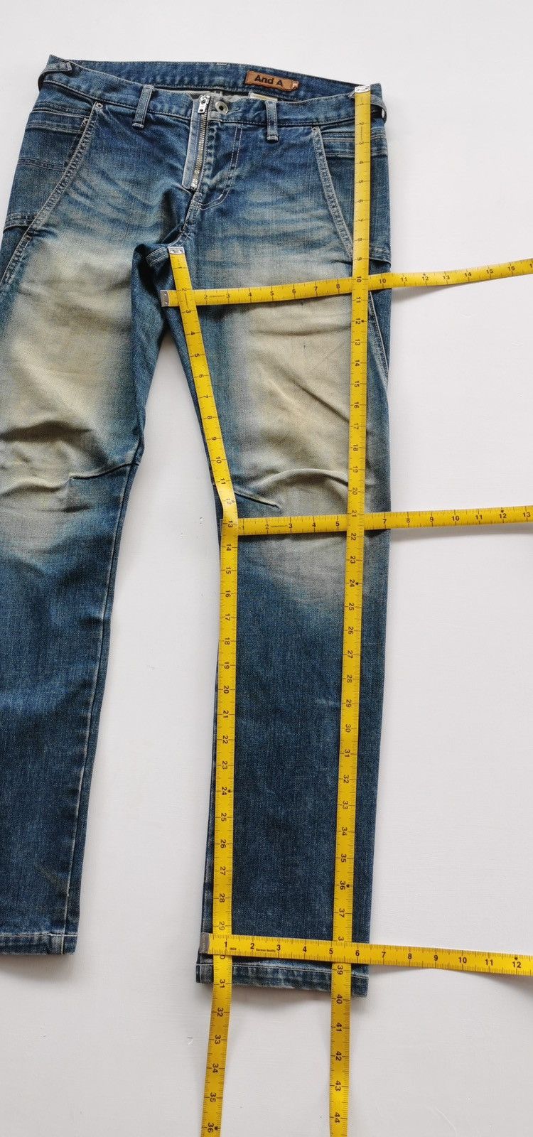 And A And A Japan Showed Zipper Mud Wash Skinny Jeans Punk Size US 32 / EU 48 - 12 Thumbnail