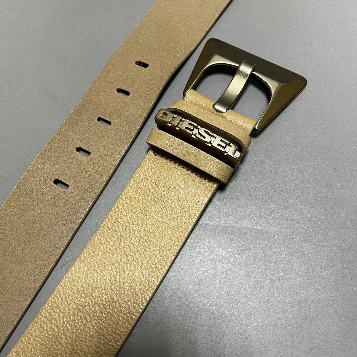Diesel Diesel leather belt cream Size ONE SIZE - 8 Thumbnail