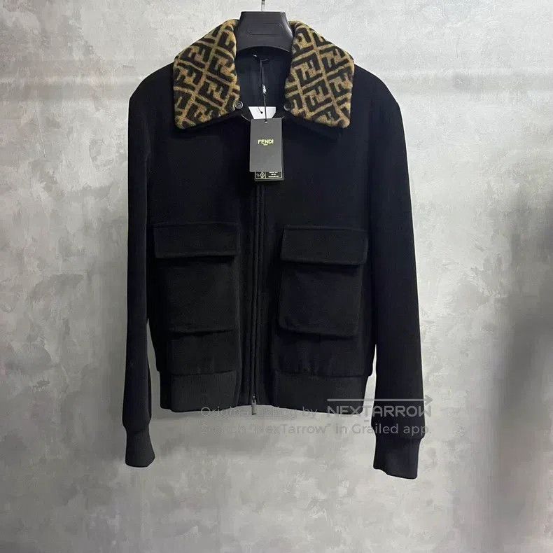 Fendi Fendi Black Detachable Collar Single Breasted Long Sleeve Size US M / EU 48-50 / 2 - 1 Thumbnail