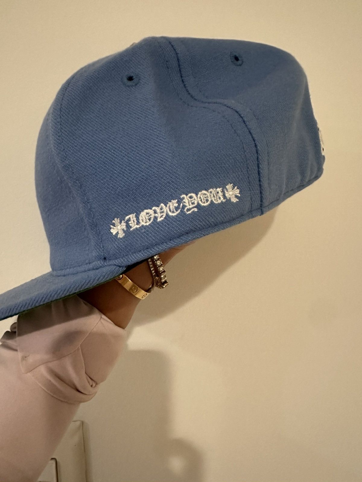 Chrome Hearts RARE Chrome Hearts Heart Embroidered Hat Size ONE SIZE - 2 Thumbnail