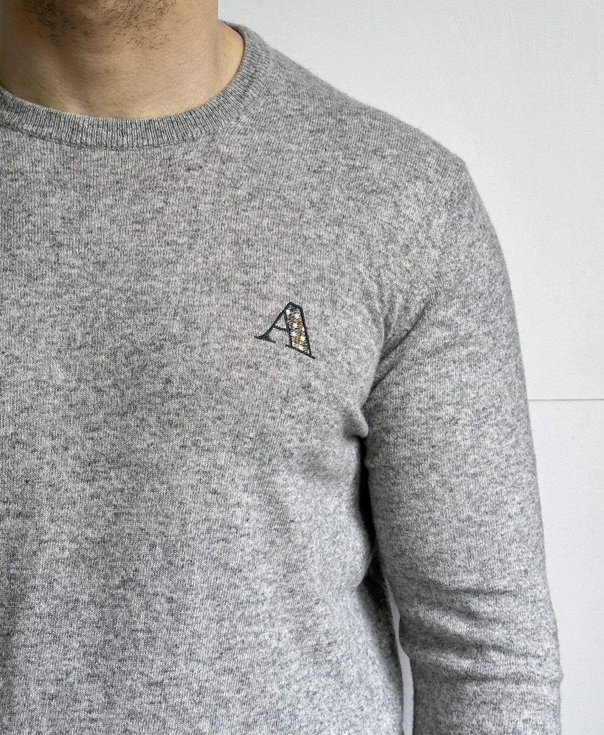 Aquascutum Aquascutum London Men's Grey Alpaca & Wool Sweater Size XL Size US XL / EU 56 / 4 - 2 Thumbnail