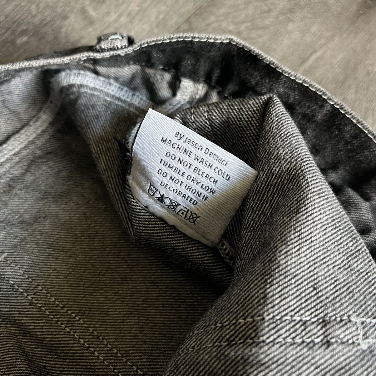 Japanese Brand Jason Demaci Thorn Distressed Scratch Denim Jeans Size 32 Size US 32 / EU 48 - 11 Thumbnail