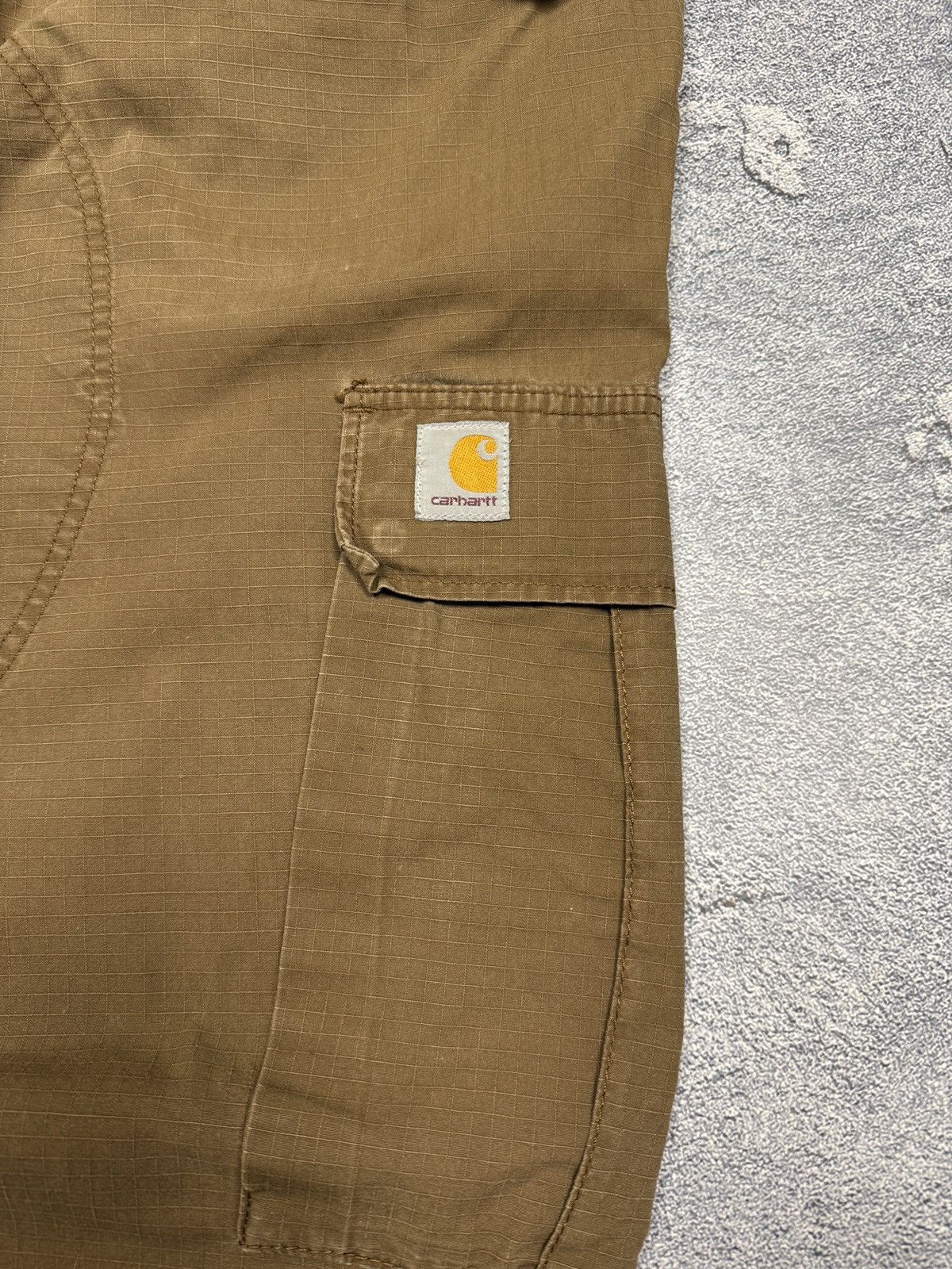 Carhartt × Vintage Vintage Carhartt Cargo Pants Brown Y2K 34x32 Size US 34 / EU 50 - 4 Thumbnail