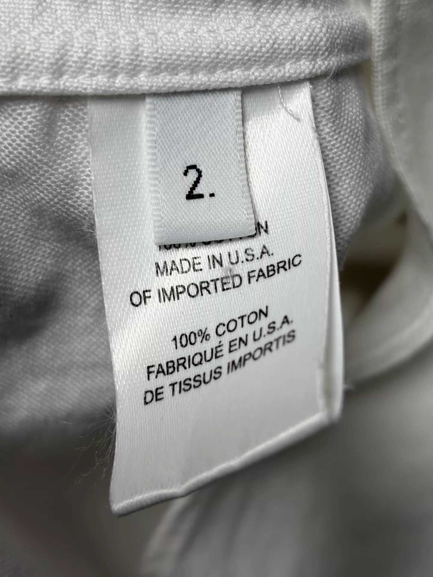 Thom Browne Thom Browne White Long-Sleeve Shirt Size 2 Size US M / EU 48-50 / 2 - 5 Thumbnail