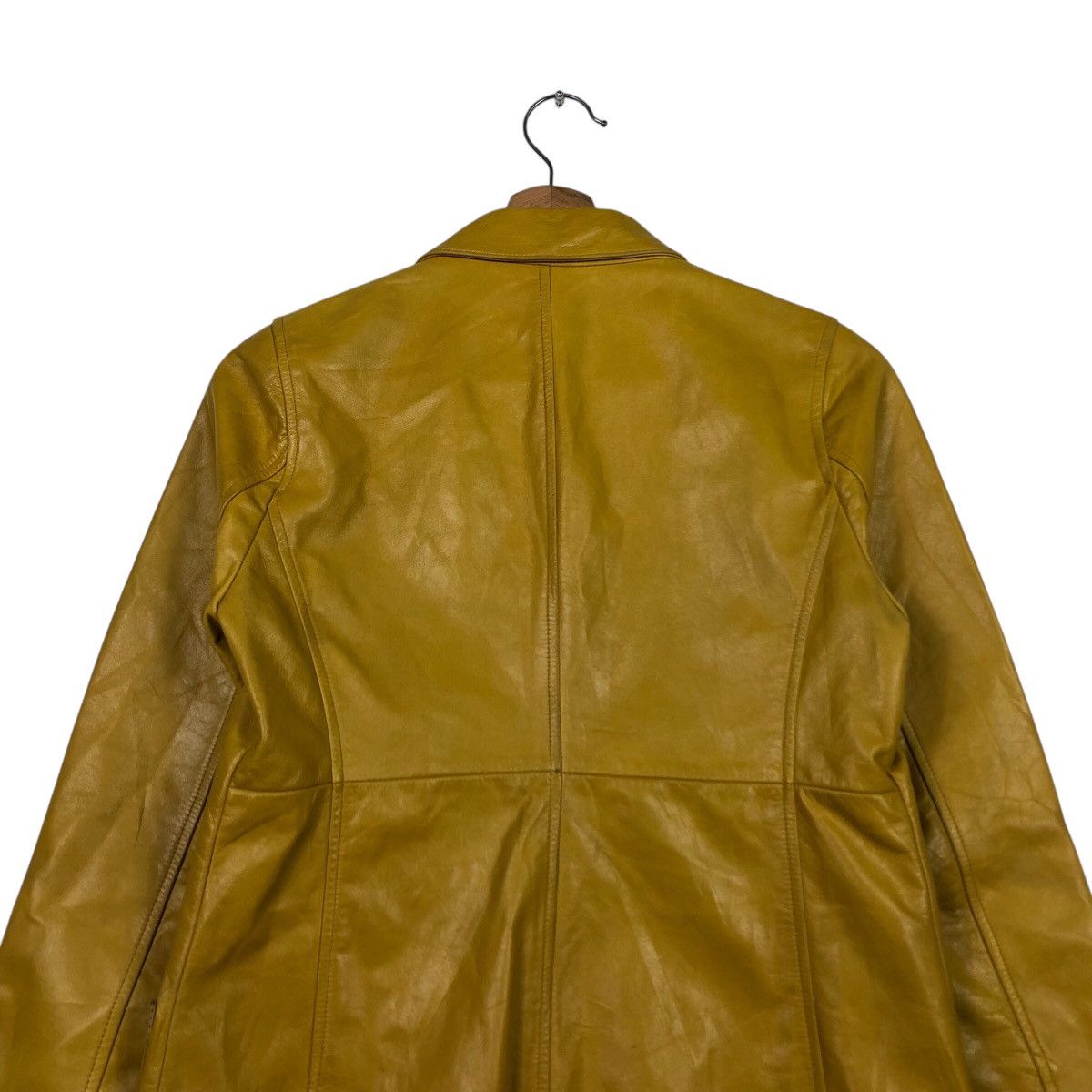 Japanese Brand United Arrows Pink Label Mustard Leather Japan Made Archive Size US M / EU 48-50 / 2 - 10 Thumbnail