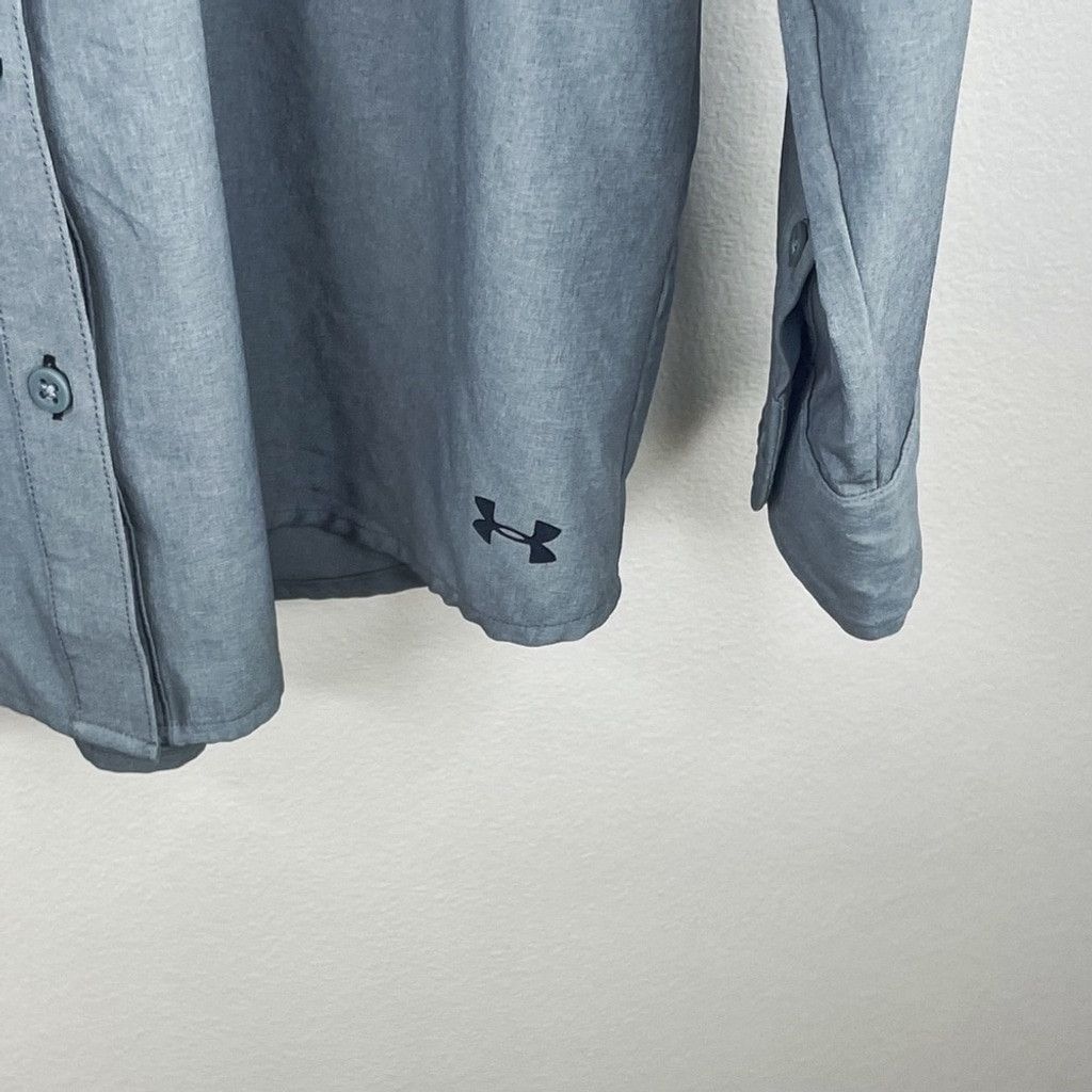 Under Armour NWOT UNDER ARMOUR HEATGEAR Women’s Grey Aqua Light Shirt S Size S / US 4 / IT 40 - 8 Thumbnail