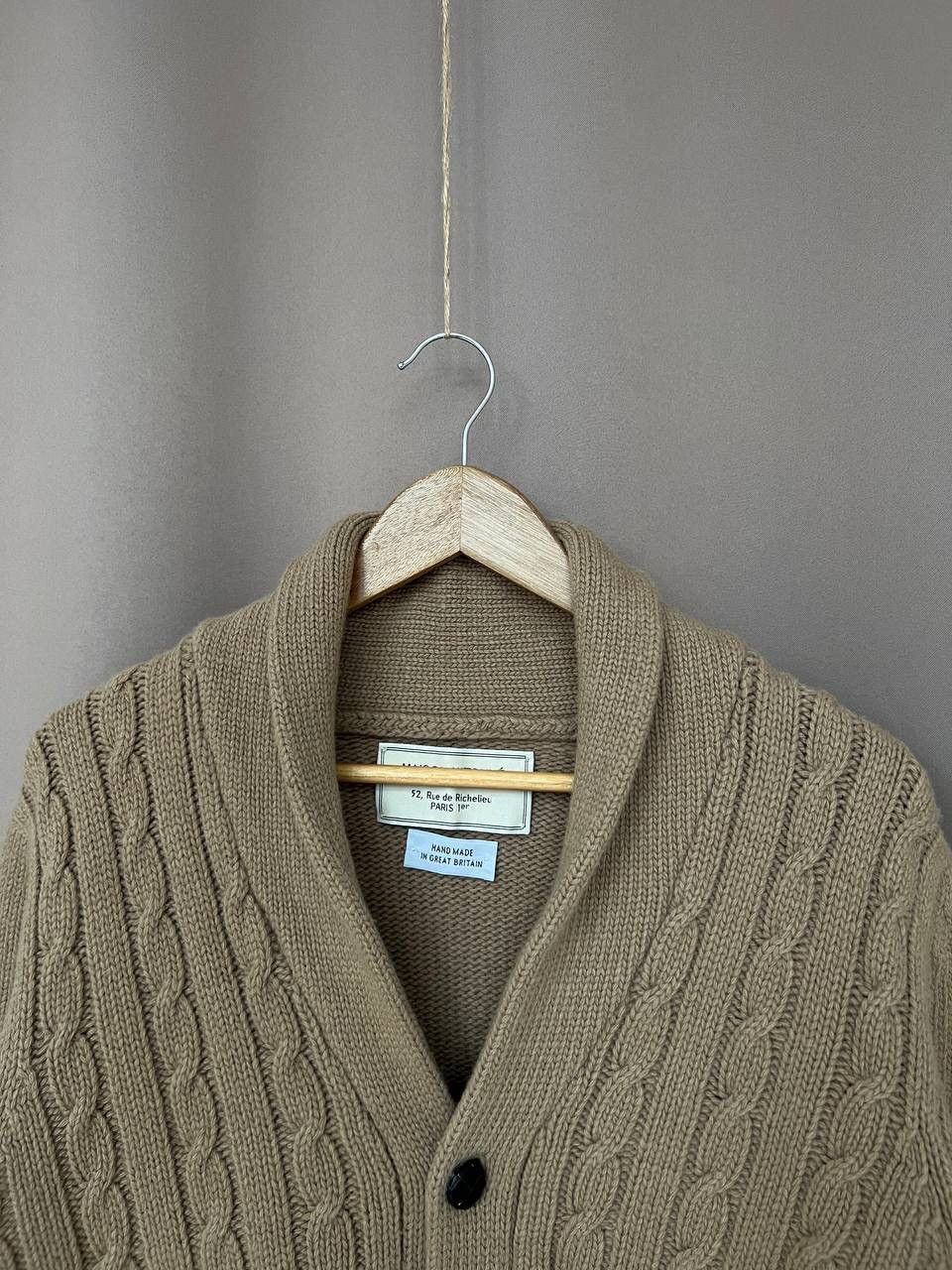 Maison Kitsune Maison Kitsune Cable Knit Wool Cardigan Size M Made in GB Size US M / EU 48-50 / 2 - 2 Thumbnail