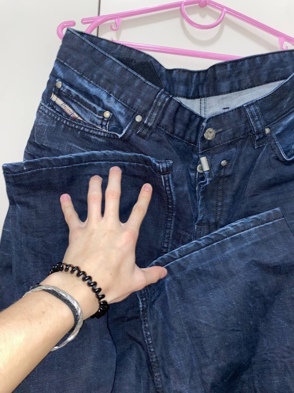 Diesel × Vintage VTG Diesel Washed Jeans 90s Size US 36 / EU 52 - 6 Thumbnail