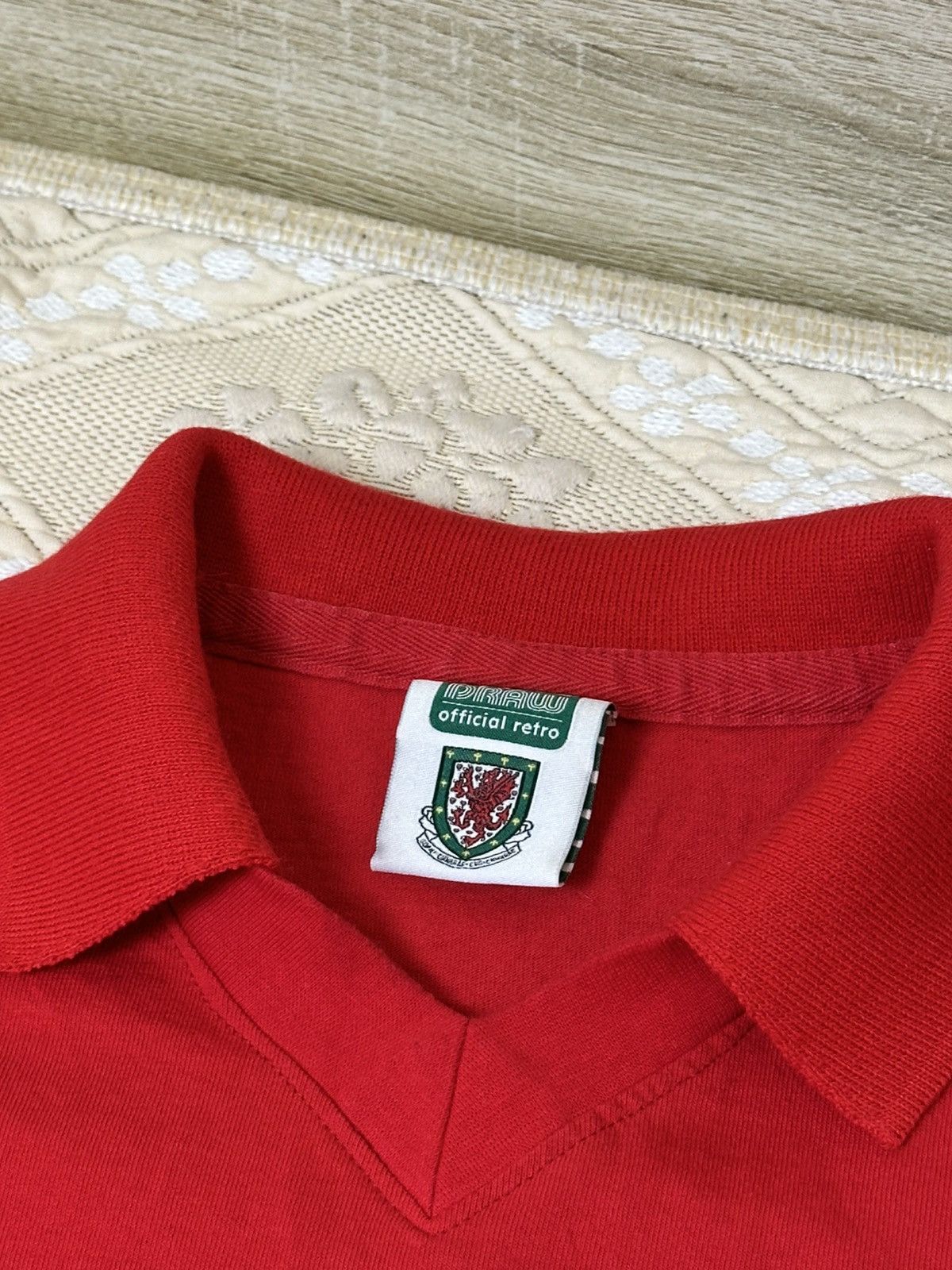 Vintage 🔥 Wales 1976-1979 Football Retro T Shirt Jersey England Size US L / EU 52-54 / 3 - 3 Thumbnail