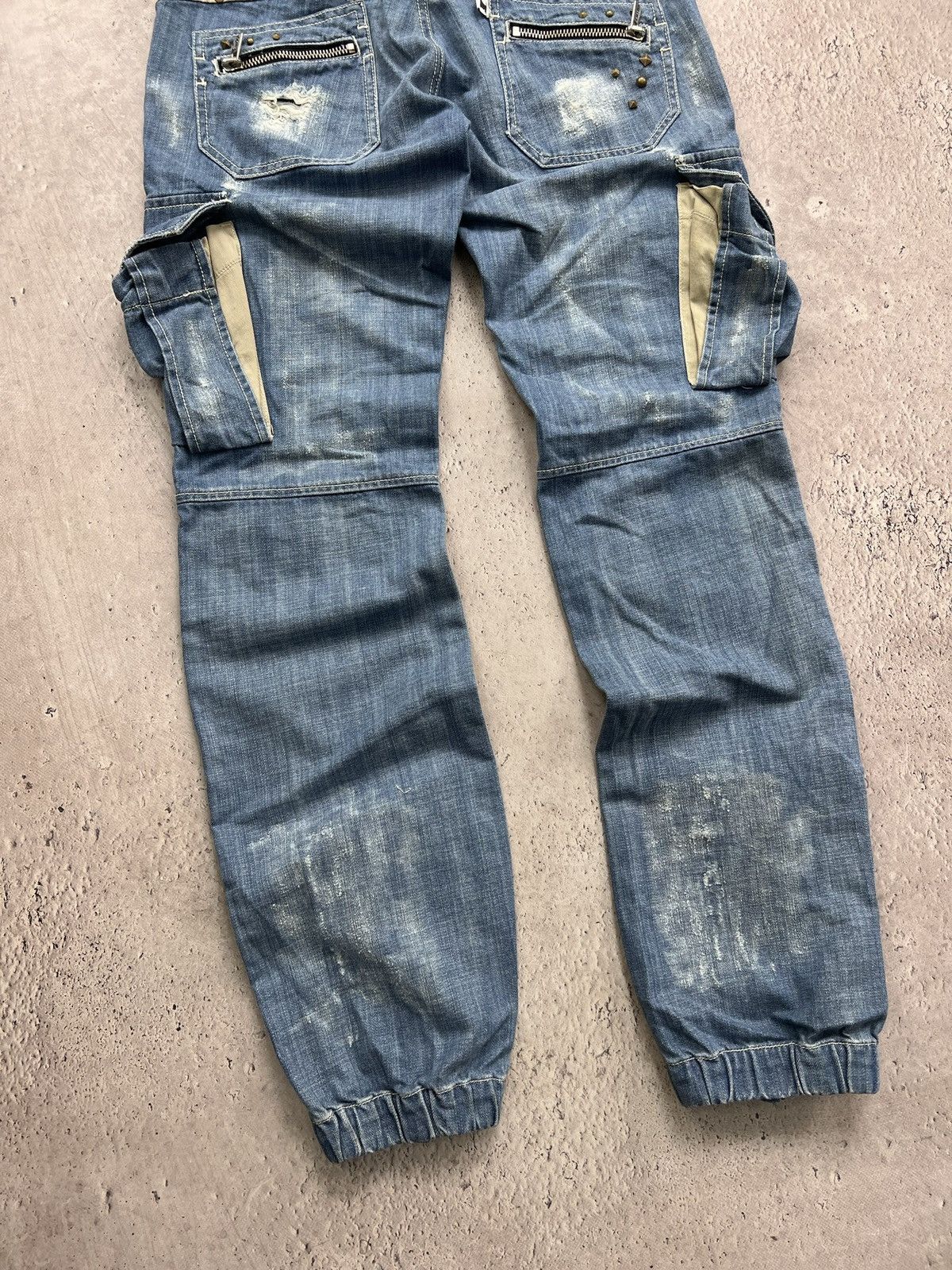 Diesel Vintage cargo denim distressed rare Diesel style jeans pants Size US 32 / EU 48 - 9 Thumbnail
