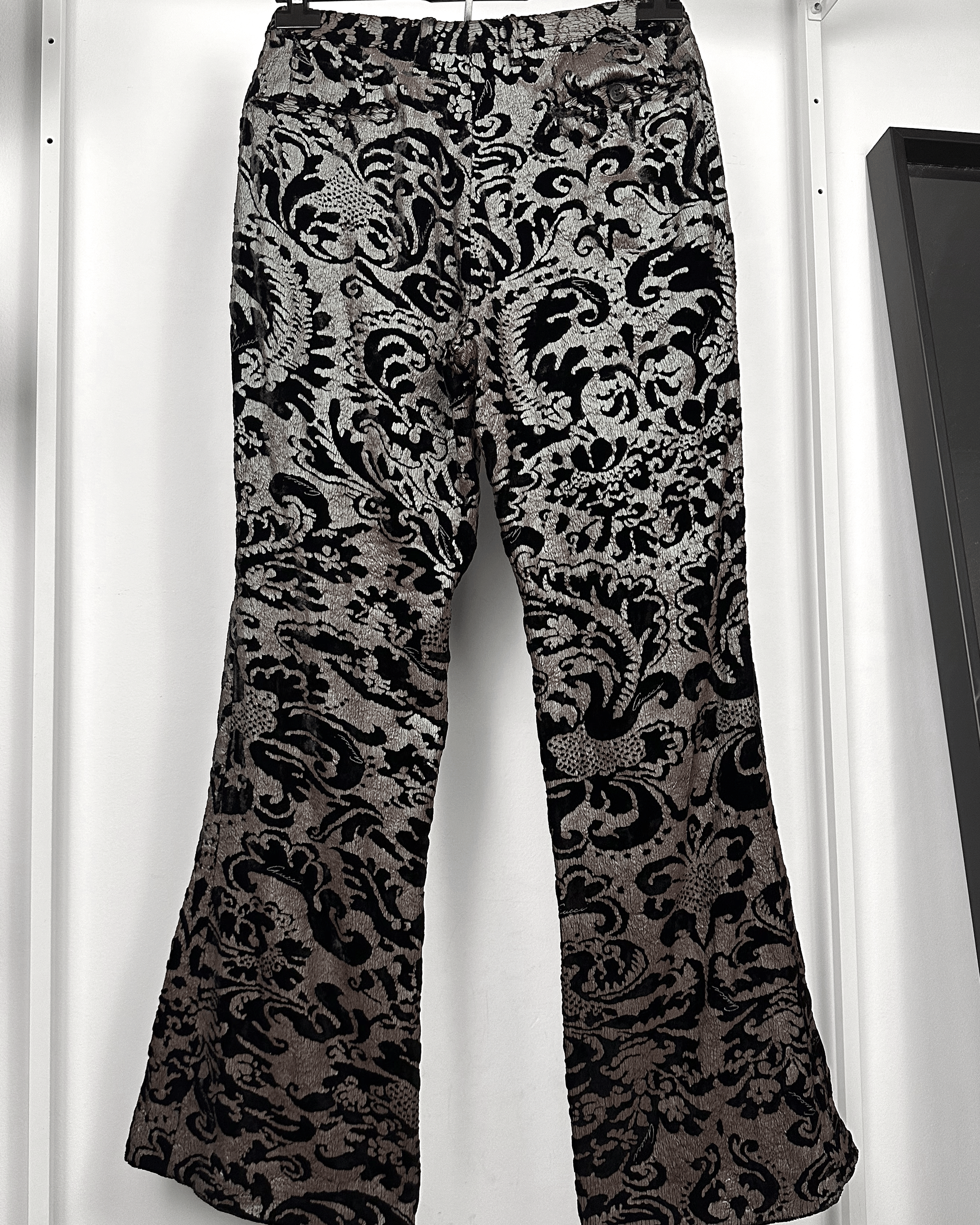 Gucci Gucci Jacquard Floral Pattern Flared Pants Size US 29 - 7 Thumbnail