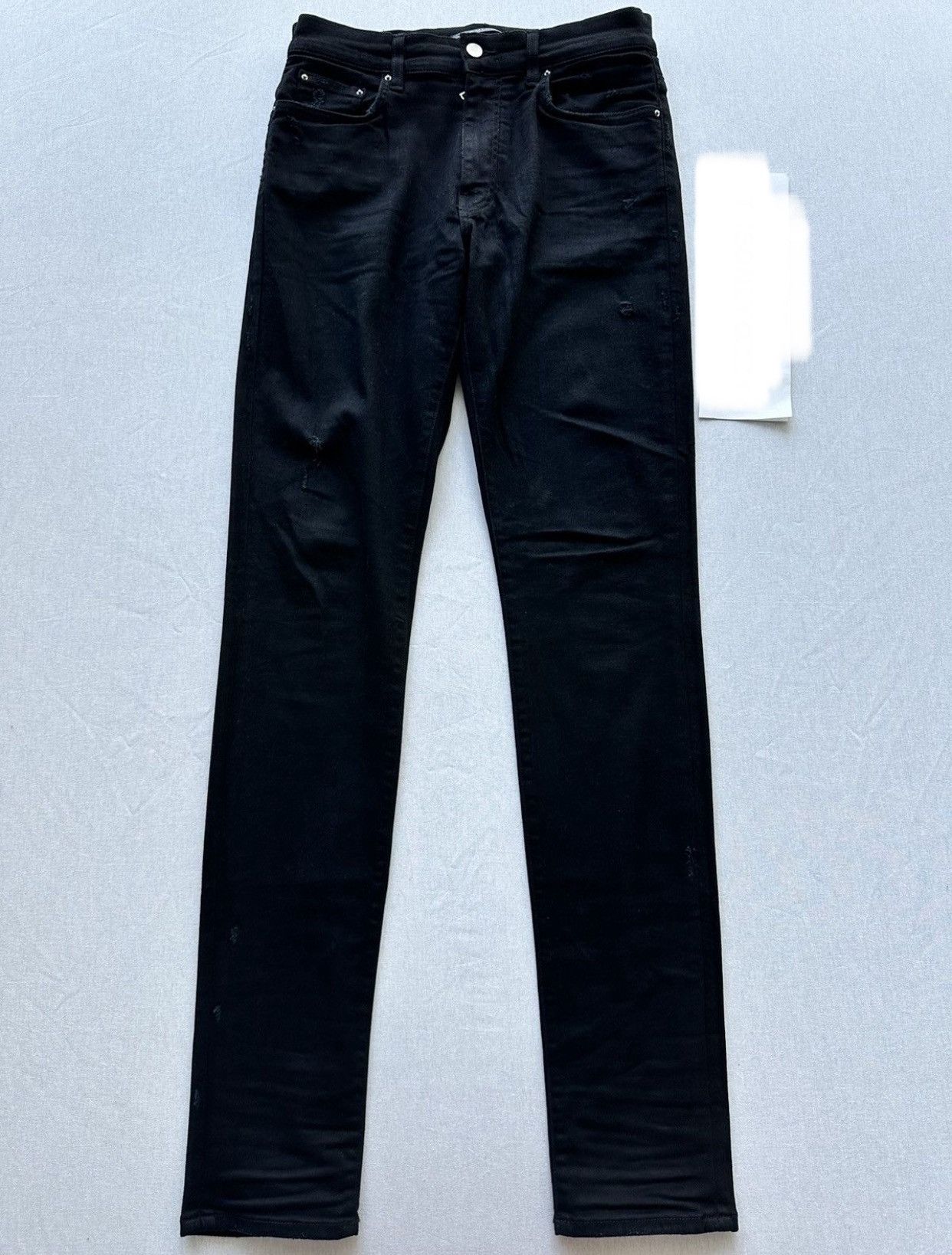 Amiri Amiri Stacked Black Skinny Jeans W/ Zipper! Size US 32 / EU 48 - 1 Thumbnail
