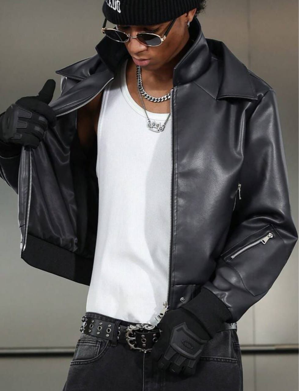 Other Black Zip-Up Bomber Jacket – Utility Style 🖤🔥 Size US L / EU 52-54 / 3 - 4 Thumbnail