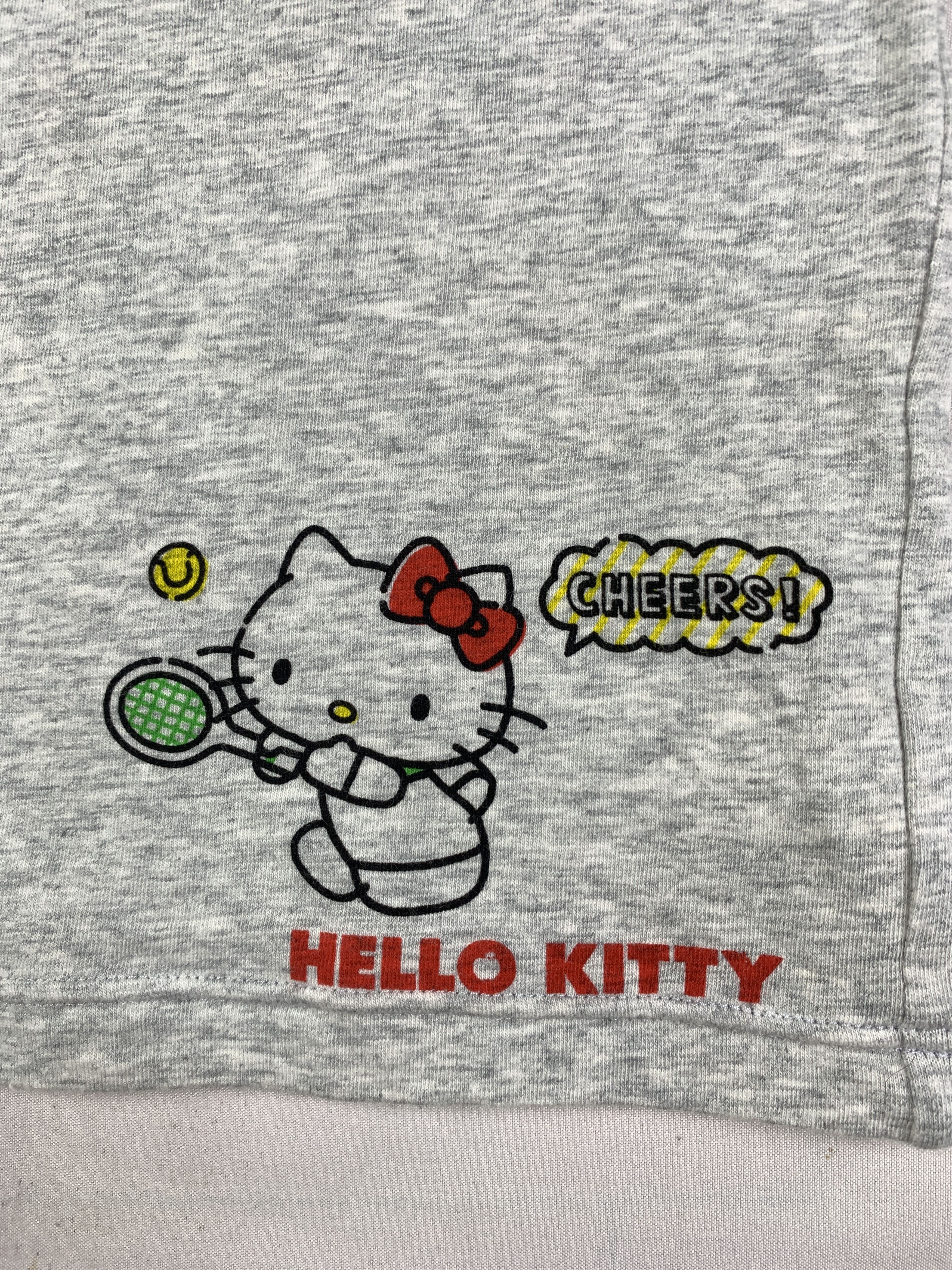 Anime 2000s Hello Kitty Gray Cute Tennis Cami Tank Top (S) Size S / US 4 / IT 40 - 4 Thumbnail