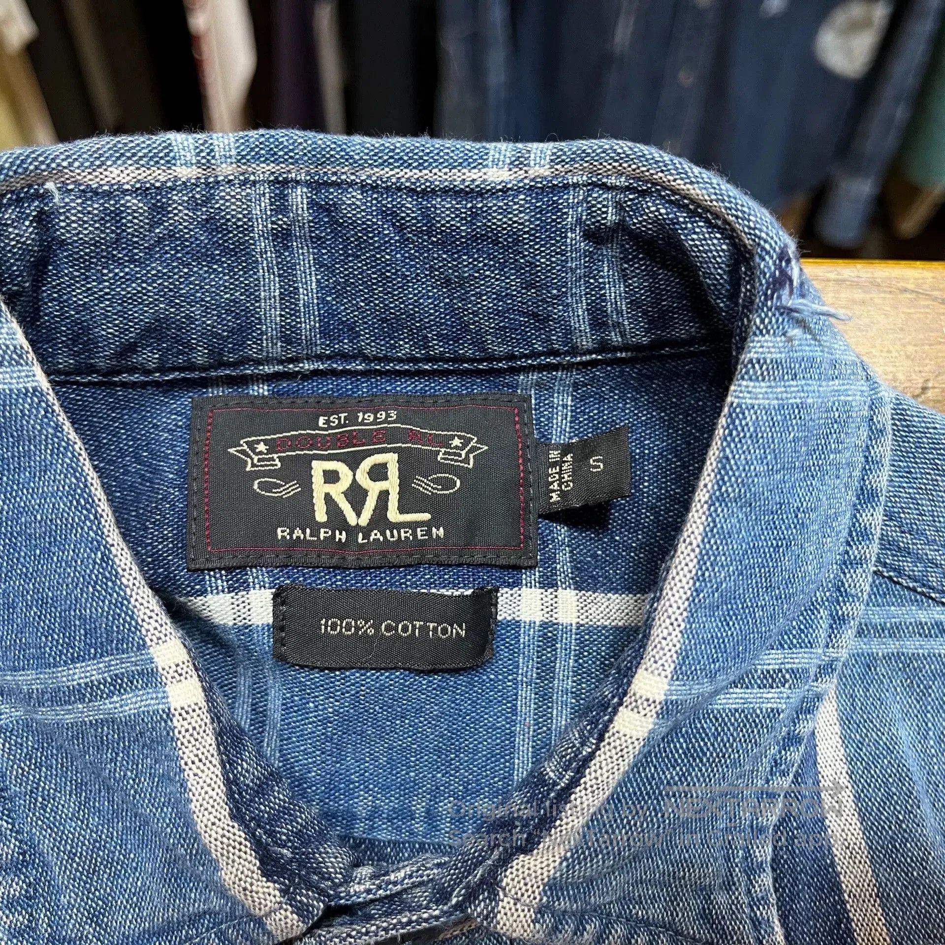 RRL Ralph Lauren RRL Vintage Washed Work Shirt. Size US S / EU 44-46 / 1 - 4 Thumbnail