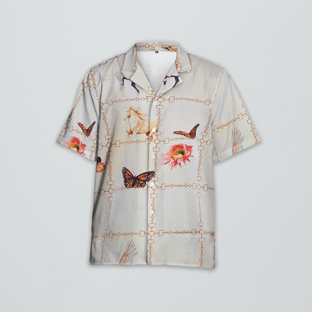 Designer Wildlife Print Short-Sleeve Shirt Size US S / EU 44-46 / 1 - 1 Thumbnail
