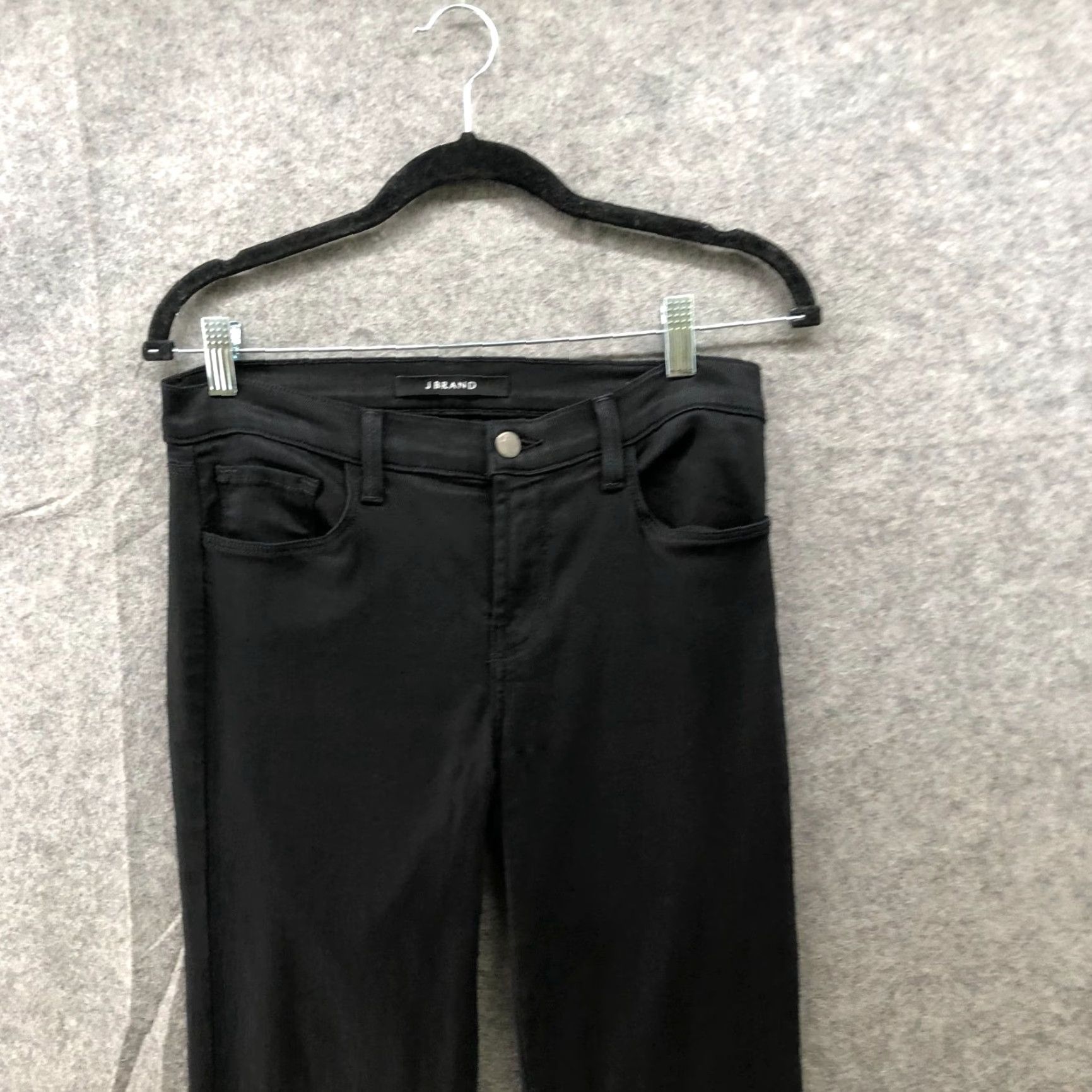 J Brand J Brand Skinny Leg Jeans Womens 27 Black Stretch Lyocell Blend Low Rise Denim 5-Pocket Mens Womens Girls Boys Size 27" / US 4 / IT 40 - 3 Thumbnail
