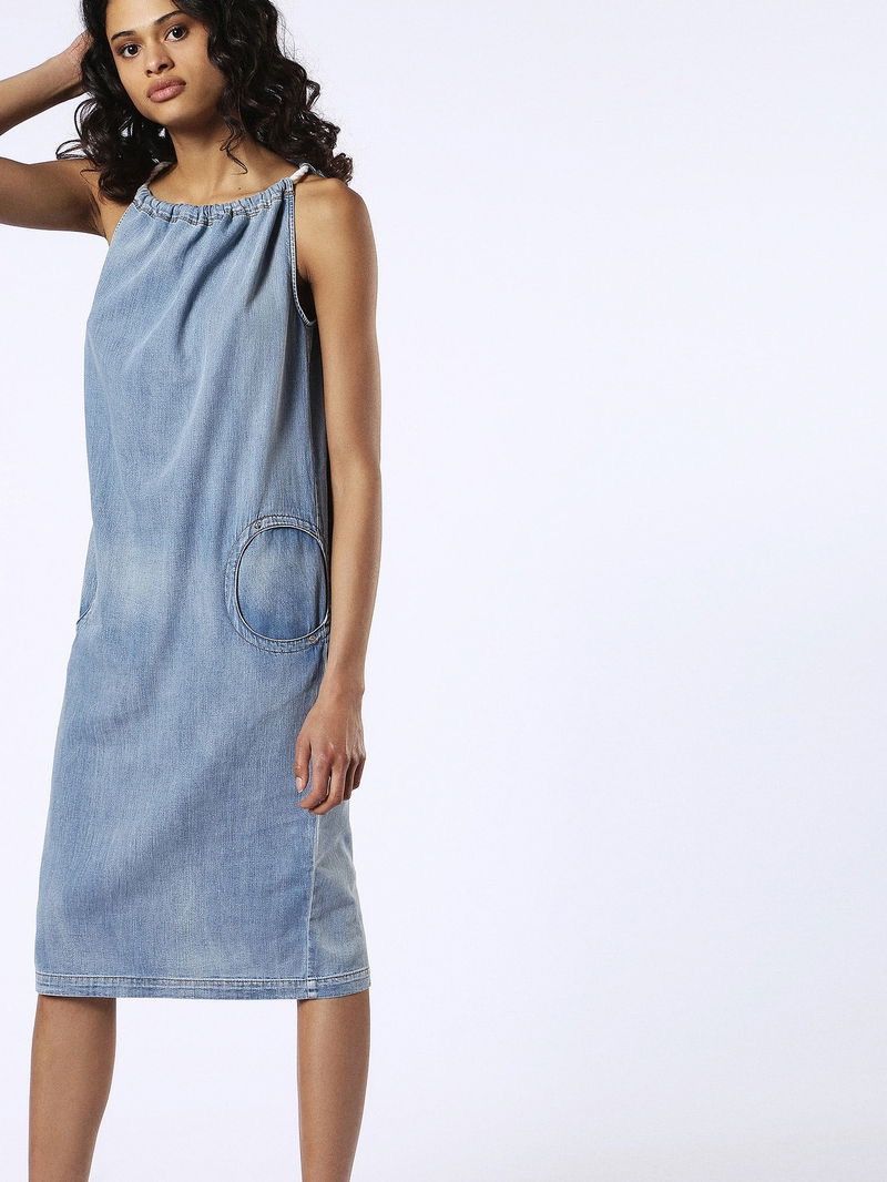 Diesel Diesel de-pruit dress midi jeans denim Size M / US 6-8 / IT 42-44 - 1 Thumbnail